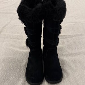 L.L. Bean Women's Black Fur-Lined Boots